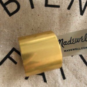 Madewell Wide Gold Band Ring